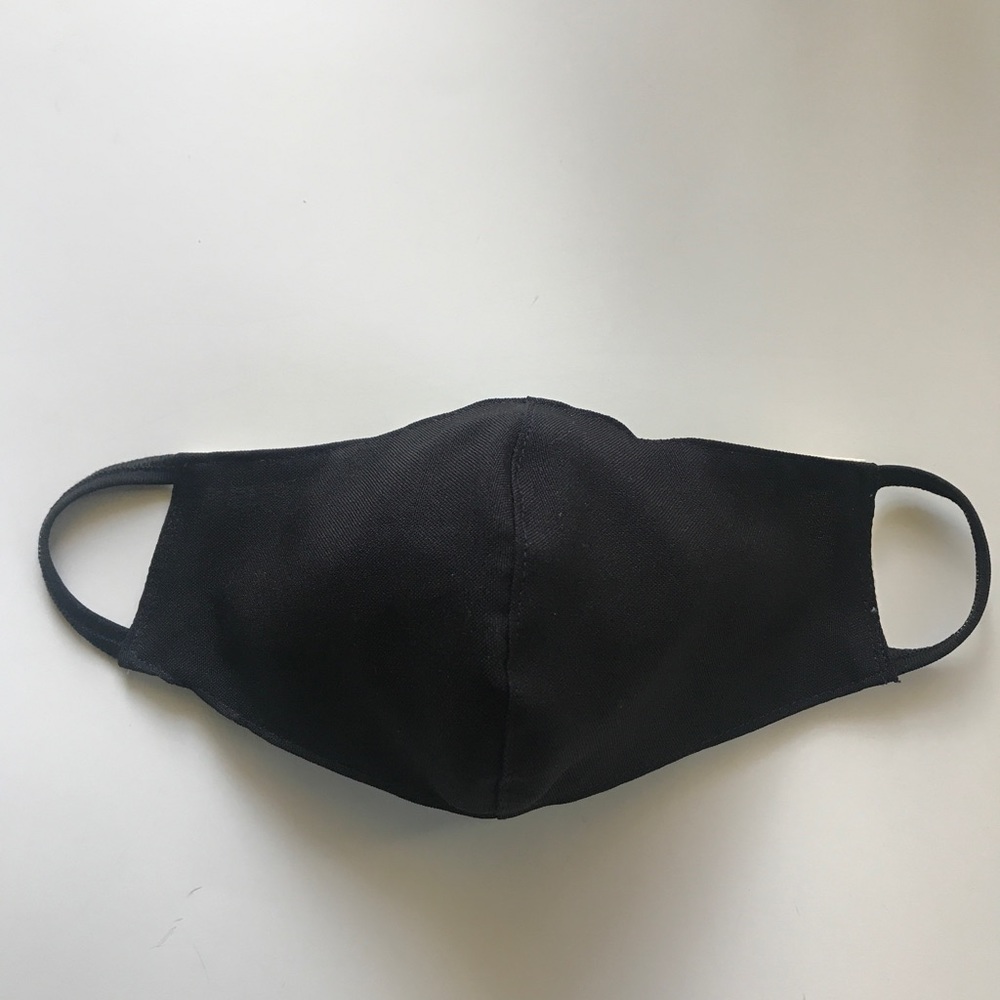 Black face cover, 3-Layers